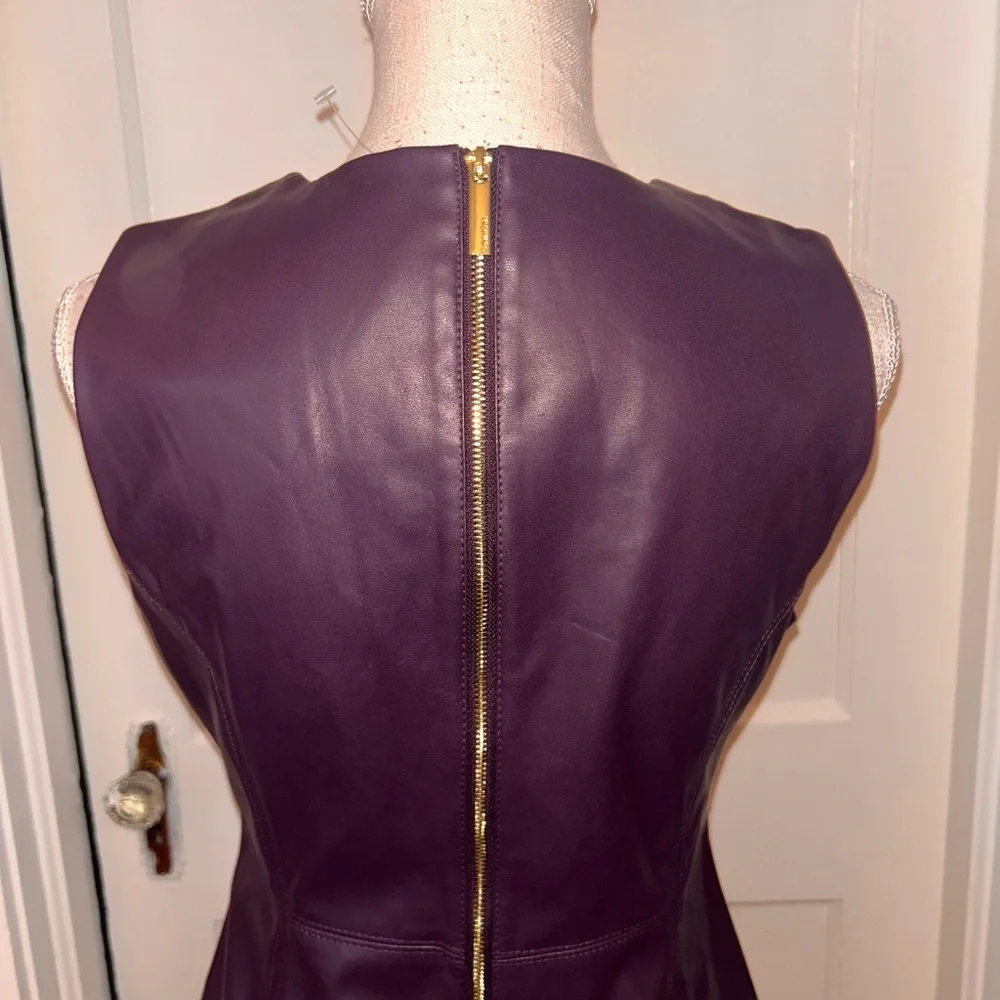 Womens Calvin Klein dark Purple/eggplant color faux Leather NWT size 8 - Picture 7 of 12
